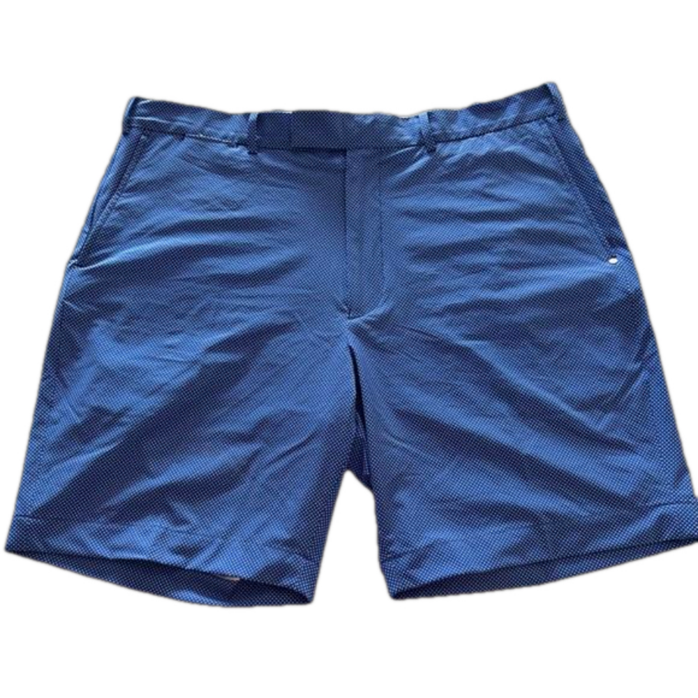 Ralph Lauren RLX Flat Front Golf Men's Polka Dot Classic Fit Shorts, size 38